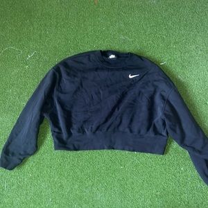 Nike black cotton crew